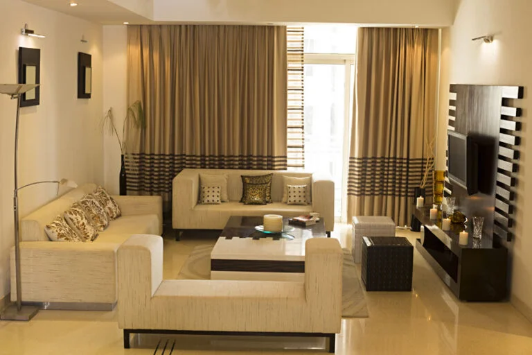 Luxury 6 BHK villa living area